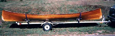 Guideboat on trailer